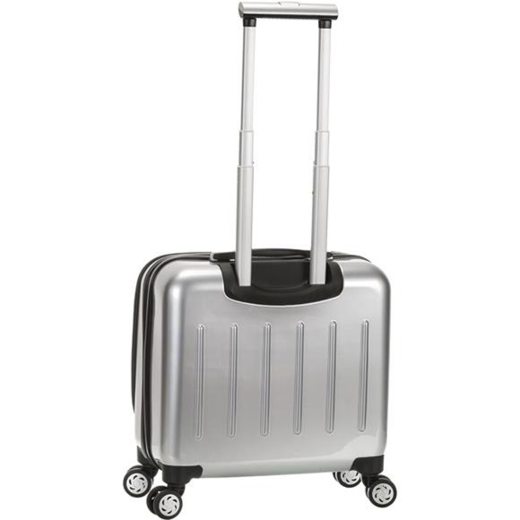 Rolling Computer Case, Silver, Carry-On 17-Inch - Picture 3 of 7